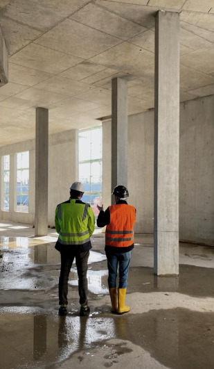 two construction workers